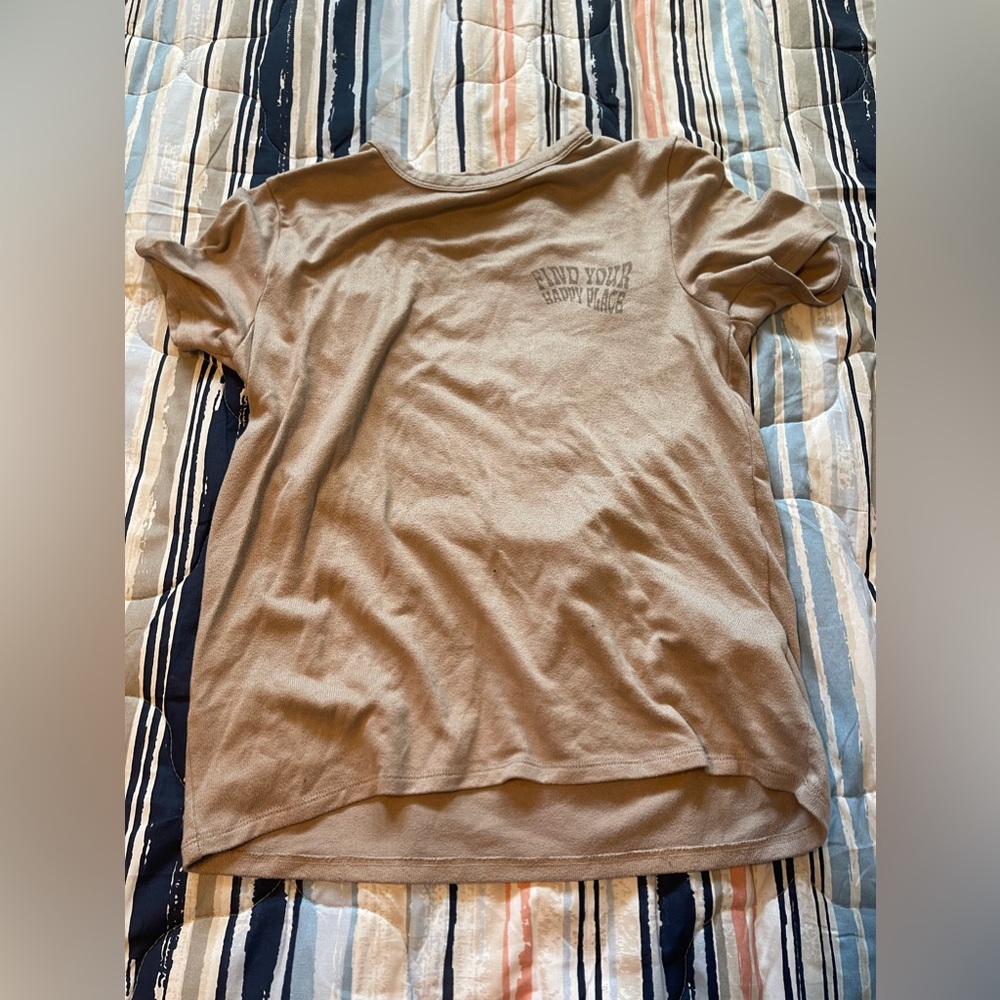 Gilly Hicks “sleep” shirt, size xs in beige
